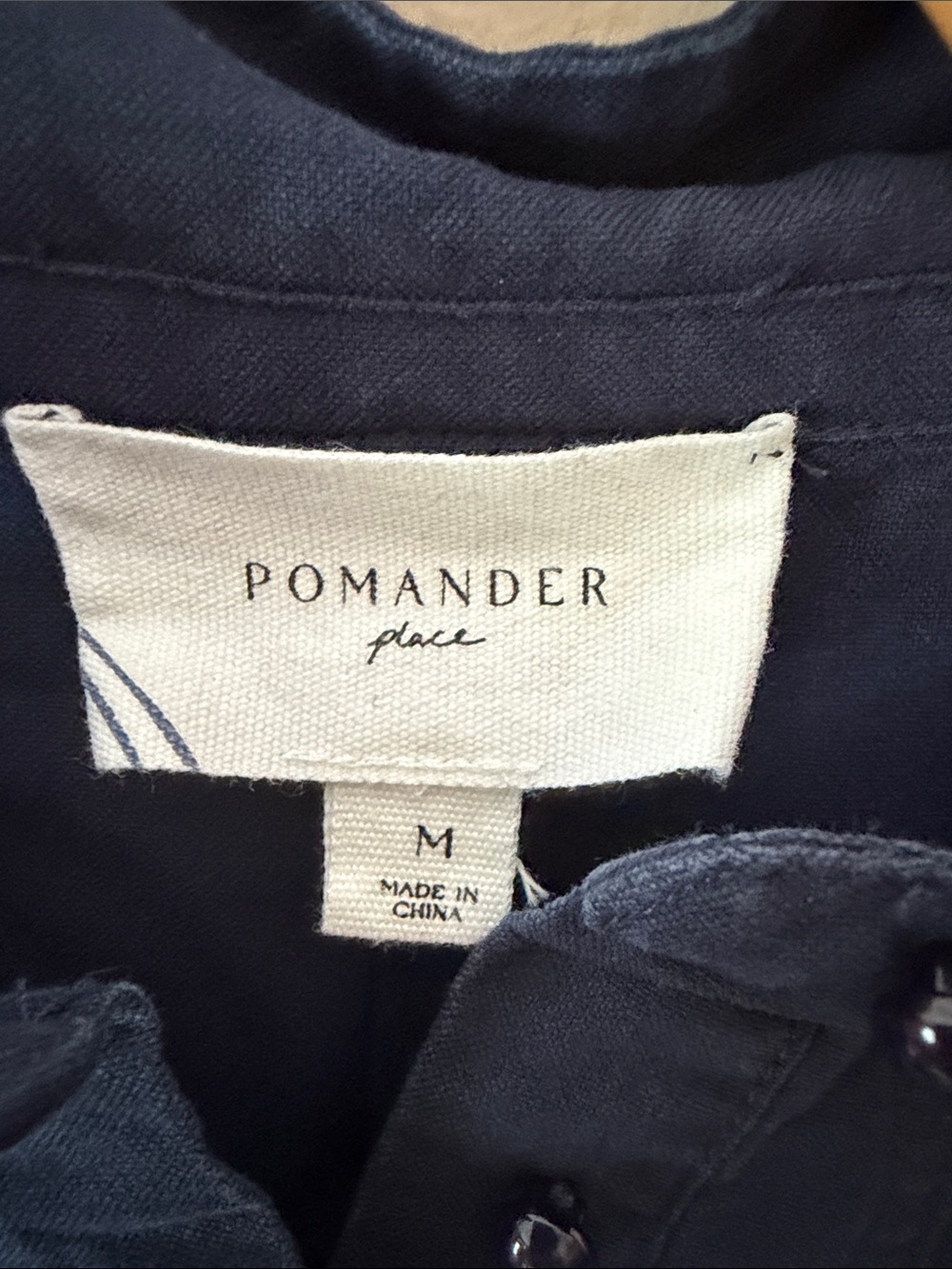Pomander Place Polly Mini Dress in French Navy Blue Size M - Picture 4 of 5